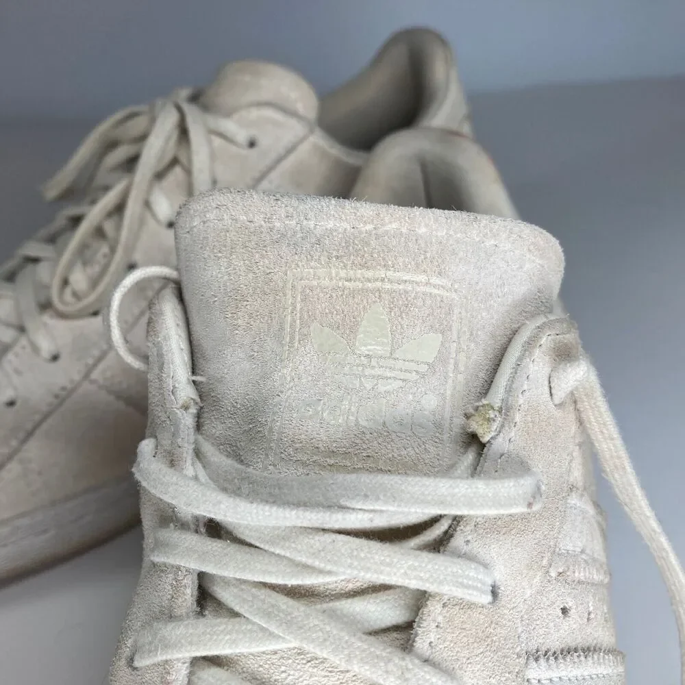 Adidas Superstar 80's Copper Cap Toe Suede Off White Sneakers Womens Size 7.5